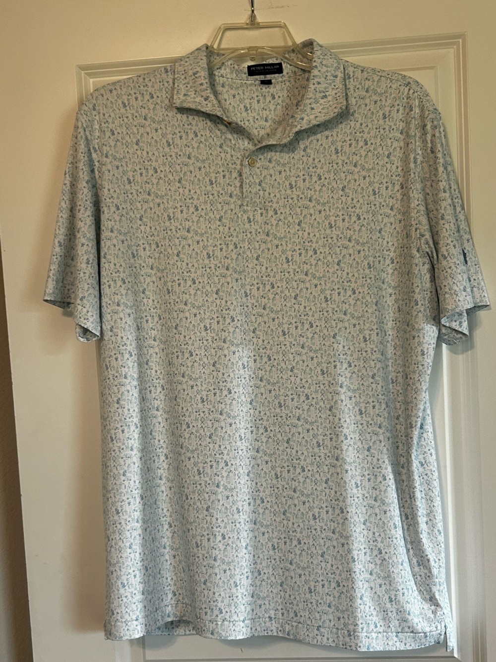 Peter Millar Light Blue “Roaring 20s” Polo